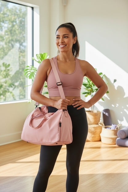 Luxury Yoga Mat Bag Gym Fitness Handbags for Women Men Training Sac De Large Capacity Sport Travel Gymtas Nylon Outdoor Sports